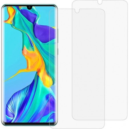 Let op type!! 2 stuks 3D gebogen volledige dekking zachte PET film scherm beschermer voor Huawei P30 Pro