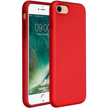 Apple iPhone 7 & 8 Hoesje Rood - Siliconen Back Cover