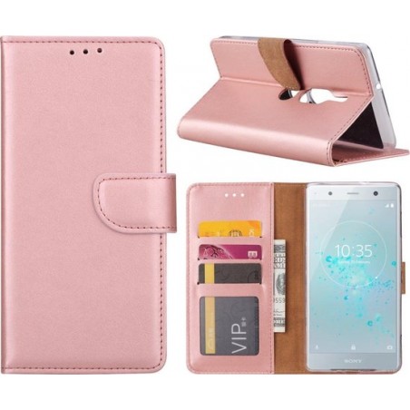 Sony Xperia XZ2 Compact - Bookcase Rose Goud - portemonee hoesje