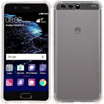 Transparant Schokbestendig Stevig  Bumper TPU case case smartphone Telefoonhoesje voor Huawei P10