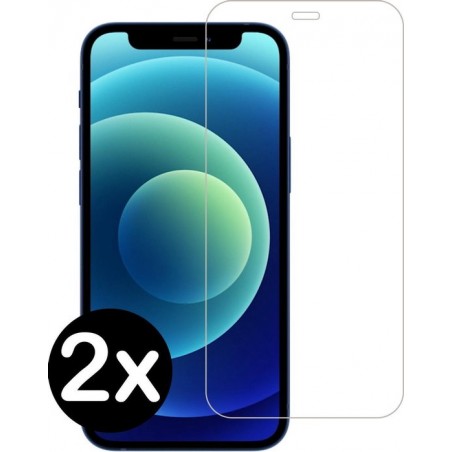 iPhone 12 Pro Max Screenprotector Gehard Glas Dichte Notch - 2 PACK