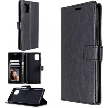 Samsung Galaxy A71 hoesje book case zwart