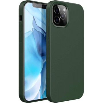 Apple iPhone 12 & iPhone 12 Pro Hoesje Groen - Siliconen Back Cover