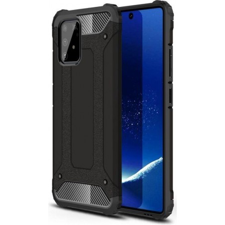 Samsung Galaxy S10 Lite Hoesje Hybride Zwart