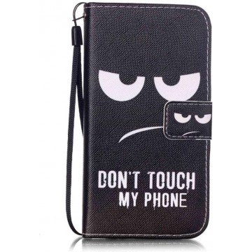 iPhone XR - Bookcase Don't touch phone - portemonee hoesje