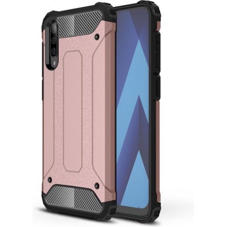 Samsung Galaxy A50 Hoesje - Armor Hybrid - Rose Gold