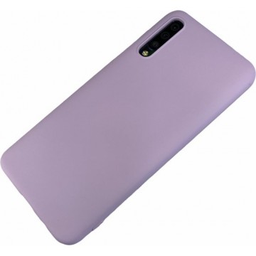 Samsung Galaxy A70 - Silicone hoesje Justin paars