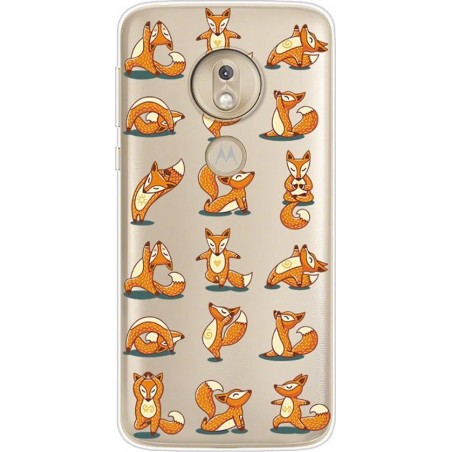 Shop4 - Motorola Moto G7 Power Hoesje - Zachte Back Case Yoga Vos