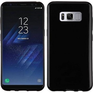 Zwarte silicone case hoesje Samsung Galaxy S8 Plus