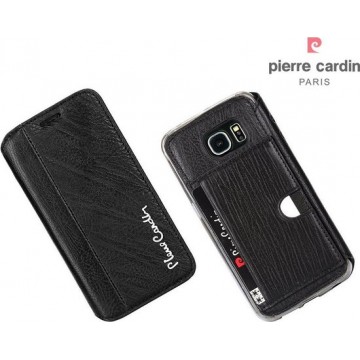 Pierre Cardin Book Case Samsung Galaxy S6 Edge - Zwart