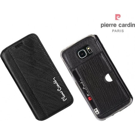 Pierre Cardin Book Case Samsung Galaxy S6 Edge - Zwart