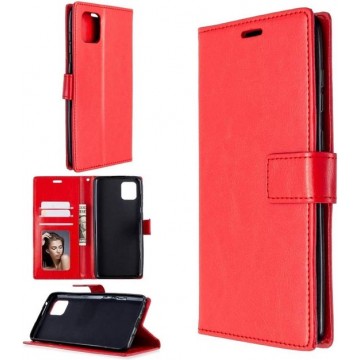 Samsung Galaxy A51 hoesje book case rood