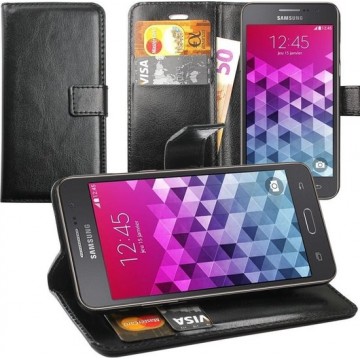 Wallet  book case hoesje voor Galaxy Grand Prime G530 -Zwart
