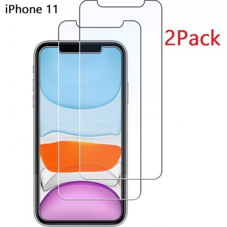 Ntech 2 Pack - Apple iPhone 11 Screenprotector Glass (0.3mm)