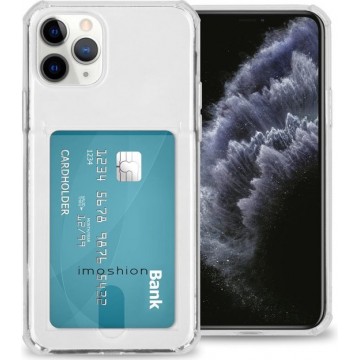 iMoshion Softcase Backcover met pashouder iPhone 11 Pro hoesje - Transparant