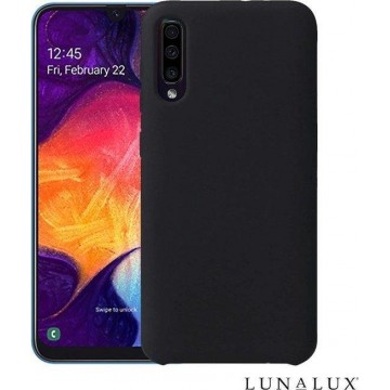 Samsung Galaxy A8 2018 siliconen hoesje zwart shock proof hoes case cover - Telefoonhoesje zwart - LunaLux