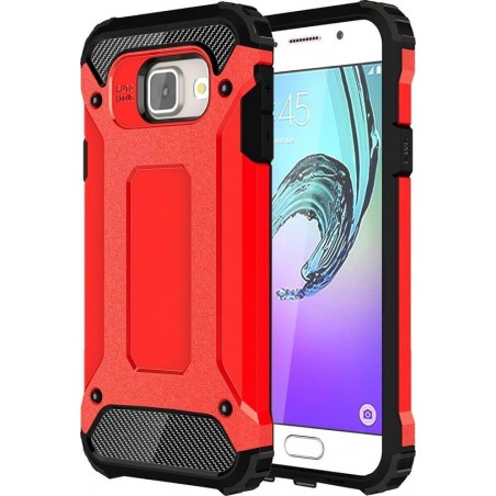 Let op type!! Voor de Galaxy A3 (2016) / A310 Tough Armor TPU + PC combinatie Case(Black)