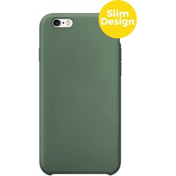 iPhone 6 Plus en 6s Plus Telefoonhoesje | Siliconen Soft Touch Smartphone Case | Back Cover Groen