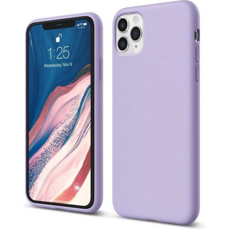 Liquid Silicone Gel Rubber Apple iPhone 12 Pro Max - Premium Silicone lavender