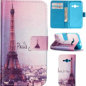 iCarer Eiffel tower print wallet case hoesje Samsung Galaxy A3 2015