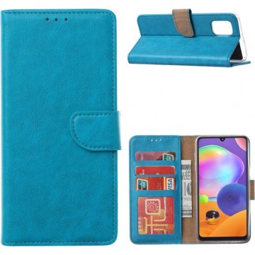 Samsung Galaxy A21S Hoesje / wallet Case – Turquoise