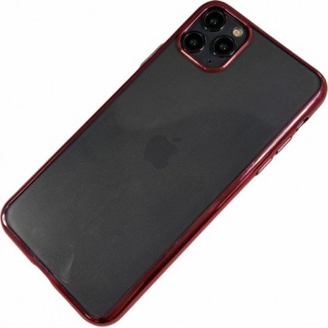 Apple iPhone Xr - Silicone transparante soft hoesje Sophie rood