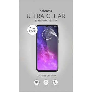 Selencia Duo Pack Ultra Clear Screenprotector voor de Motorola One Zoom