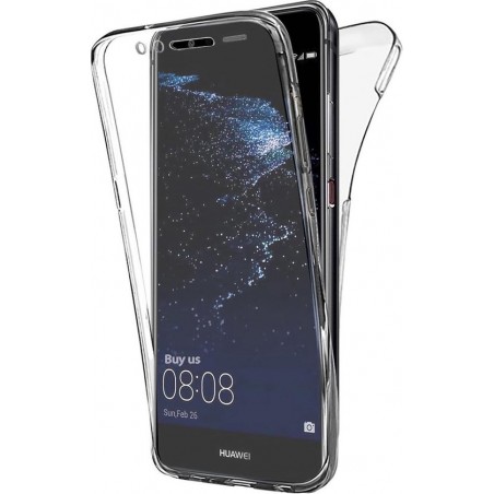 EmpX.nl Huawei Huawei P10 Lite TPU 360° graden TPU siliconen 2 in 1 hoesje