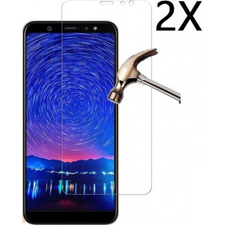 Ntech 2 Stuks Screenprotector Tempered Glass Glazen - Samsung Galaxy A6+ (Plus)