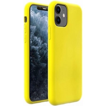 Silicone case iPhone 12 Mini - 5.4 inch - geel