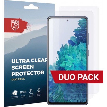 Rosso Samsung Galaxy S20 FE Screenprotector Ultra Clear Folie Duo Pack