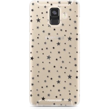 FOONCASE Samsung Galaxy A6 2018 hoesje TPU Soft Case - Back Cover - Stars / Sterretjes