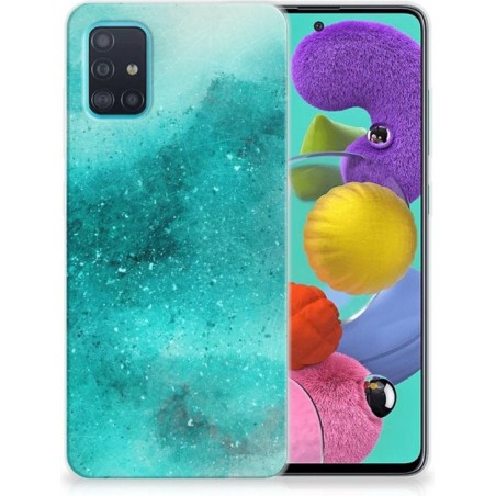 Samsung Galaxy A51 Hoesje maken Painting Blue