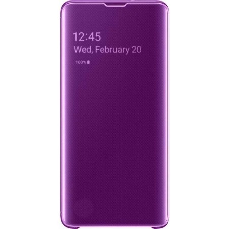 Basic Hoesjes - Flip case Cover - Voor Samsung Galaxy S10 - Paars - Violet