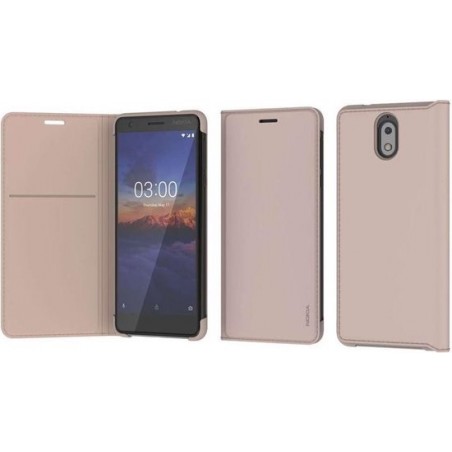 Nokia Slim Flip Case - beige - voor Nokia 3.1