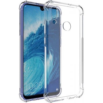 DrPhone Huawei P Smart 2019 / Honor 10 Lite TPU Hoesje - Siliconen Shock Bumper Case -Backcover met Verstevigde randen