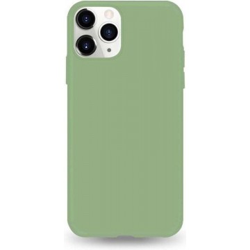 Samsung Galaxy M31 siliconen hoesje - Crème groen - shock proof hoes case cover - Telefoonhoesje met leuke kleur - LunaLux