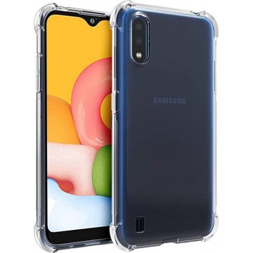 samsung a01 hoesje shock proof case - Samsung galaxy a01 hoesje shock proof case transparant hoes cover hoesjes