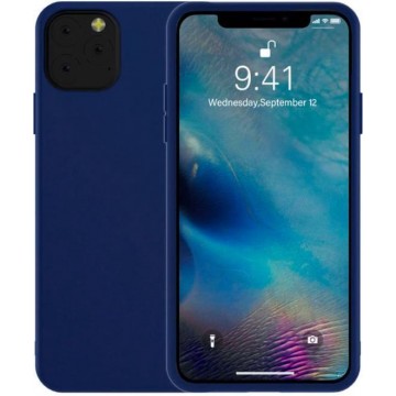 iphone 12 pro hoesje blauw - Apple iPhone 12 pro hoesje siliconen case - hoesje iPhone 12 pro - iPhone 12 pro hoesjes cover hoes