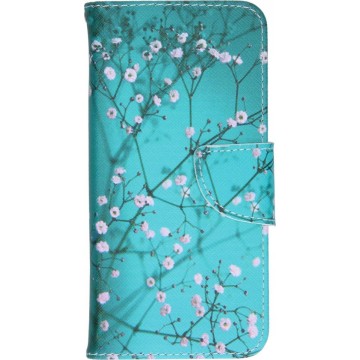 Design Softcase Booktype Samsung Galaxy A01 hoesje - Bloesem