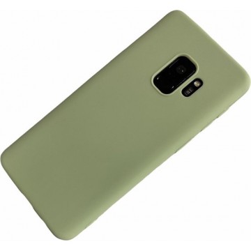 Samsung Galaxy S9 - Silicone hoesje Tim groen