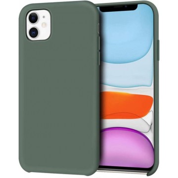 iPhone 12 Pro Hoesje - Siliconen Backcover - Pine Green