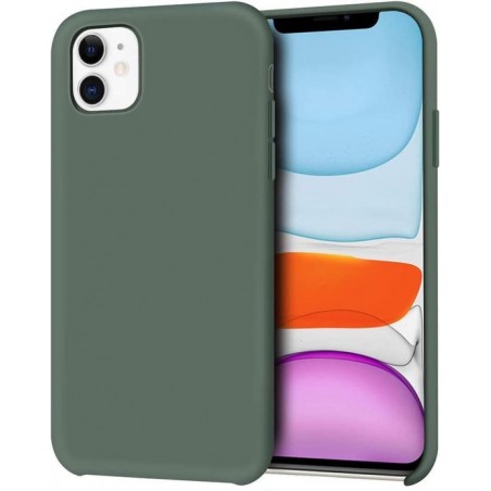 iPhone 12 Pro Hoesje - Siliconen Backcover - Pine Green