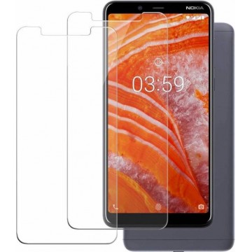 Ntech 2 Pack Nokia 8.1 Screenprotector 0.3mm  HD clarity Hardness Tempered Glass