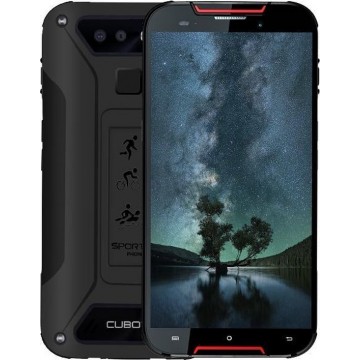 Cubot Quest Lite 12,7 cm (5'') 3 GB 32 GB Hybride Dual SIM 4G USB Type-C Zwart, Rood Android 9.0 3000 mAh