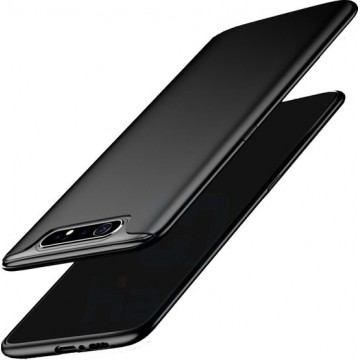Luxe Back cover voor Samsung Galaxy A80 - Zwart - TPU Case - Siliconen Hoesje