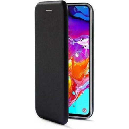 Samsung A70 hoesje - Premium Book Case Samsung Galaxy A70 hoesje met ruimte voor pasjes - Zwart