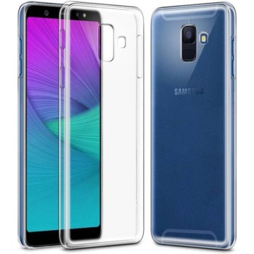 Galaxy A6 hoesje, transparante zachte TPU-beschermhoes voor de Samsung Galaxy A6