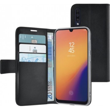 Azuri Samsung Galaxy A70 hoesje - Walletcase - Zwart