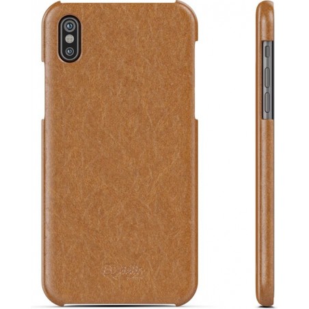 BeHello iPhone Xs  X hoesje Back Case Bruin